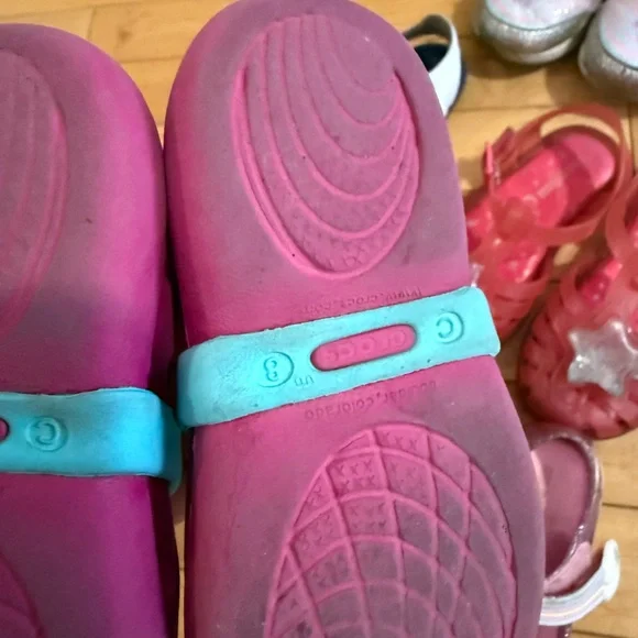 Colorful toddler girl’ shoes bundle us 7-10 - Picture 7 of 12